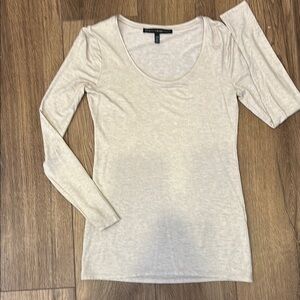 Women's Gold Long Sleeve Top White House Black Market. Like new, never worn